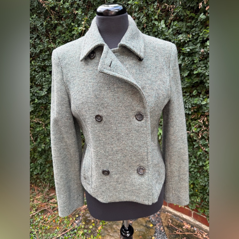 Calvin Klein Women's Double-Breasted Gray Pea Coat